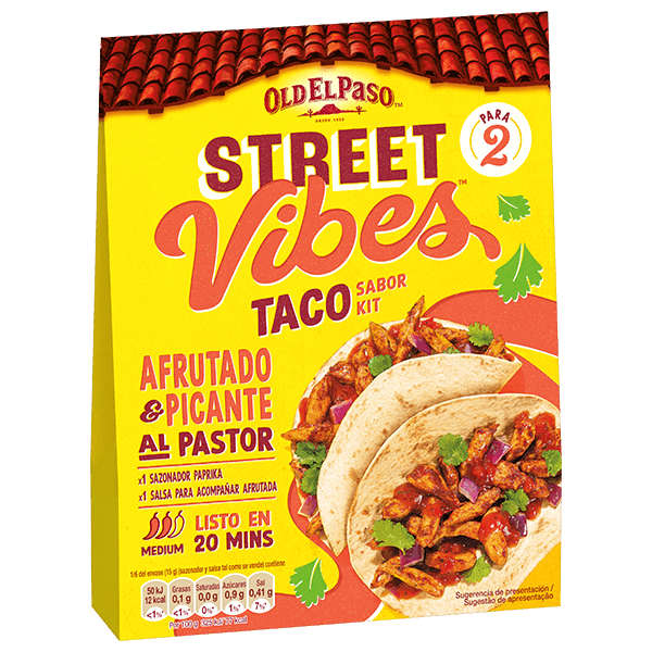 Paquete Kit al pastor sabor taco Old El Paso, 92g