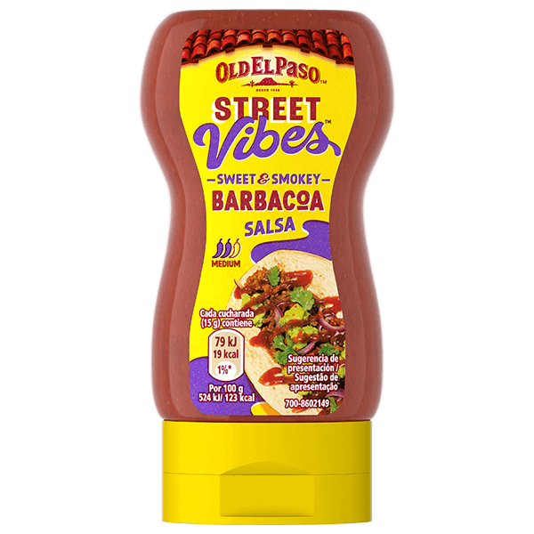 botella exprimible de salsa para barbacoa Old El Paso, 263g