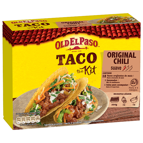 Kit de tacos de chile suave original de Old El Paso