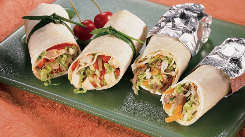 asian chicken wraps